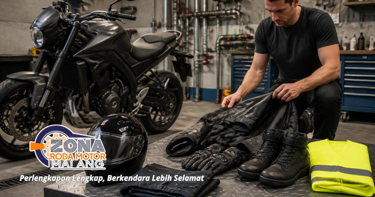 Perlengkapan Berkendara untuk Safety Riding perlengkapan berkendara motor lengkap untuk safety riding aman